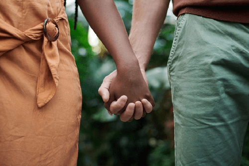 Expecting couple on home counseling meeting